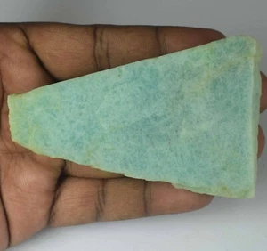 Natürlicher afrikanischer grüner Amazonit 517 Kt/88 mm Edelstein grobes Mineral Präparat - Bild 1 von 8