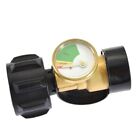 Upgraded Propane Tank Adapter with Gauge for POL LP Tank to QCC1 Type1