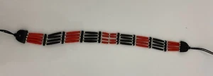 Collar gargantilla Southwestern HUESO DELGADO marrón indio, rojo o blanco - Imagen 1 de 4
