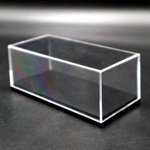 Acrylic Display Case Model Cars Show Box Transparent Dust Proof Black Base 1/64 - Picture 1 of 7