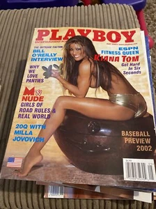 PLAYBOY US May 2002 KIANA TOM Christi Shake MILLA JOVOVICH Bill O'Reilly - Picture 1 of 2