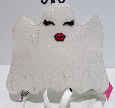 Bolso Bandolera Betsey Johnson Kitsch Fantasma Brillo Cartera Halloween Nuevo con Etiquetas Foto 1 de 4