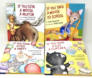Laura Numeroff 4 Stück "If You..." Kinderbücher Hardcover Vorlesen Edu. - Bild 1 von 24