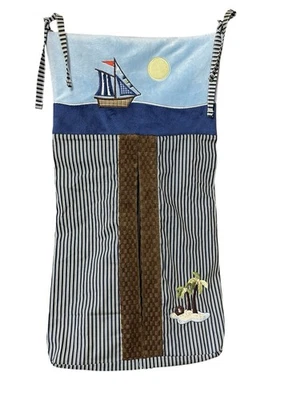 Empilhador de fraldas para bebê barco a vela Nojo praia náutica decoração de quarto de bebê tropical 2009 - Imagem 1 de 4