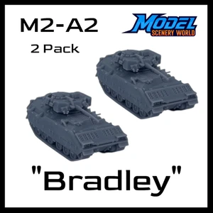 M2A2 Bradley Tank (2pk) - N Scale - Gray - Picture 1 of 4