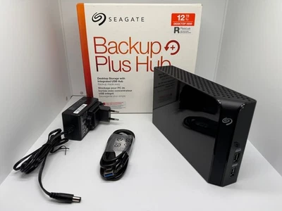 Externe 12TB Festplatte im Seagate Backup Plus Hub Gehäuse 3,5 Zoll USB 3 #1002 - Bild 1 von 2