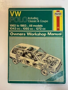 813-VW Polo Inc Classic & Coupe 1982-83 All Model Haynes Owners W'shop Manual-SC - Picture 1 of 4