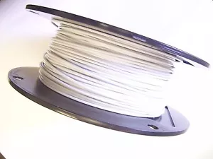 WHITE Vinyl Coated Wire Rope Cable,1/16 - 3/32, 7x7, 1000 ft Reel - Picture 1 of 1