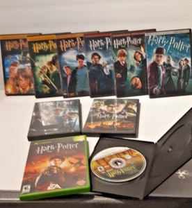 Harry Potter  DVDs (all 8 movies)  and Xbox (2)  Games.  (See Description) - Bild 1 von 10