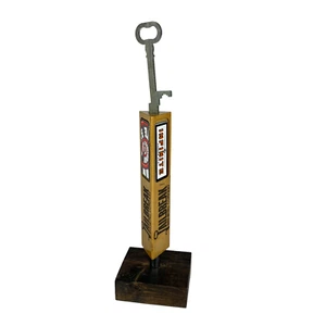 Jailbreak Brewing Co Infinite Amber Ale Wooden Beer Tap Handle Metal Key Topper - Picture 1 of 8