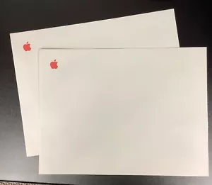 Vintage Apple Macintosh Computer Red Logo 12” x 9” Envelope * Set of 2 - Picture 1 of 4