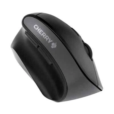 Cherry MW USB Wireless Vertical Mouse Left Hand 6 Buttons Scroll Wheel Black - Image 1 of 4