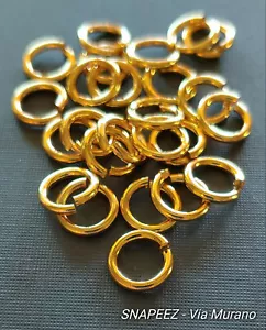 SNAPEEZ® II ULTRAPLATE® 24 kt. Gold Biegering 10 mm (25 Stück). Made in USA. - Bild 1 von 4