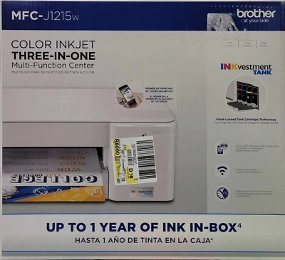 Brother MFC-J1215W Color Inkjet 3-IN-1 Multi Function Printer - Image 1 of 3