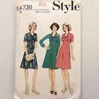 4736 - Style - Set of Three Bow Tea Dresses - Size 14 - Vintage Sewing Pattern 