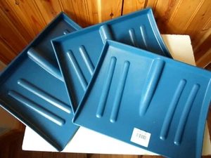 Pack of 3 Plastic Floor scraper / Snow Pusher Heads Without Handles 27cm x 38cm - Picture 1 of 4