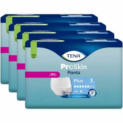 TENA Pants Plus S/Small 4 Packungen / 4x14 = 56 Stück (1 Karton)