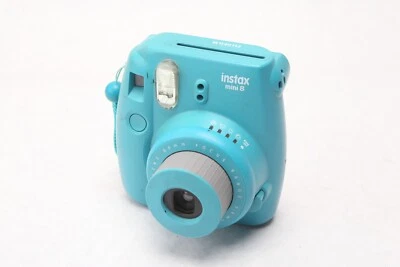 Fuji Mini8 Instax Instant Camera Blue Aqua TESTED/MISSING BATTERY COVER  L32 - Image 1 of 4