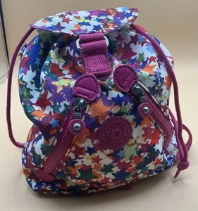 A Small Very Rare KIPLING FUNDAMENTAL XS Star Print Mini BACKPACK - Picture 1 of 5