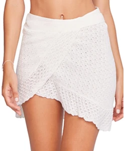 Capittana Crochet Cotton Mini Skirt Cover Up White One Size 1759 - Picture 1 of 1