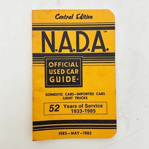 Libro de tapa blanda oficial NADA de la guía de autos usados de mayo 1985 valoración automática vintage - Imagen 1 de 16