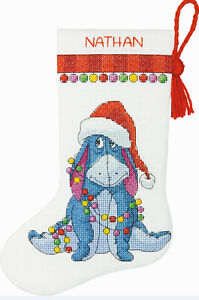 Cross Stitch Kit ~ Disney Eeyore Petite Size Christmas Stocking #70-08969
