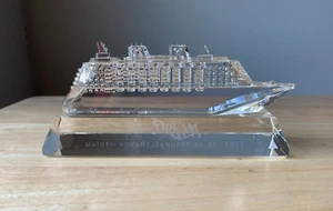 DISNEY DREAM MAIDEN VOYAGE 6.5" Limited Edition Crystal Paperweight 70/126 - EUC - Picture 1 of 8