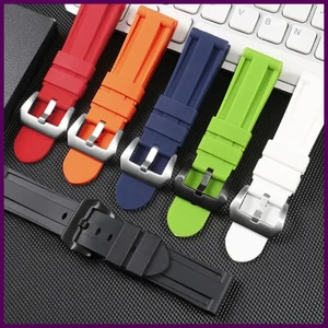 For Panerai Watch Band PAM111/441/312 Rubber Bracelet 20mm 22mm 24mm 26mm Men - Picture 1 of 38