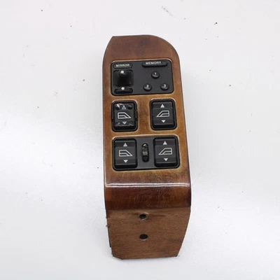1995-1997 OEM Jaguar XJ6 VDP LH lado del conductor interruptor de ventana maestra bisel de moldura de madera Foto 1 de 4