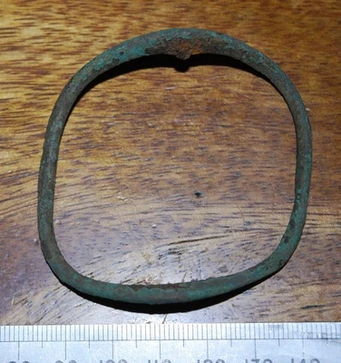 Hebilla de bronce rara de Pirate City Port Royal hundida 1692 con certificado de autenticidad firmado Foto 1 de 4