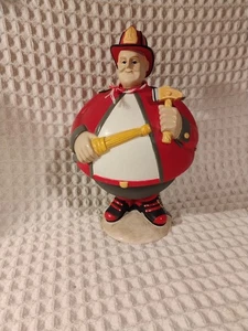 Department 56 -  Roly Poly Fireman Ornament-4" #32147 - Picture 1 of 9