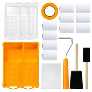 Paint Roller Kit, 2 Inch Foam Paint Rollers 20 Pack, Foam Paint Brushes, Smal... - Picture 1 of 8