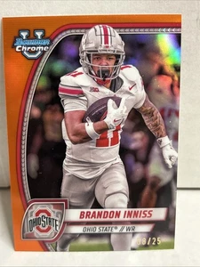 Brandon Inniss Orange /25 2024 Bowman Chrome U University - Bild 1 von 2