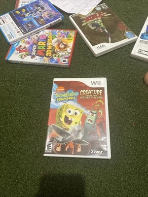 Nintendo Wii SPONGE BOB SQUAREPANTS CREATURE FROM KRUSTY KRAB (WII) CIB Excellen - Image 1 of 4