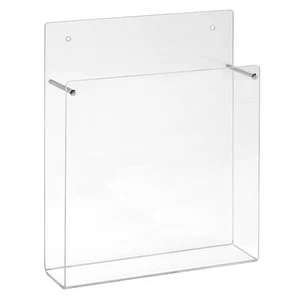 DIN A5 Wandprospekthalter im Hochformat aus Acrylglas - Bild 1 von 4