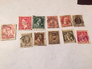 Set of 11 Belgium Stamps; Used (See Description for Details) #2 - Picture 1 of 12