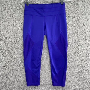 Athleta Capri Leggings Blue Size XS Extra Small  Workout Bottoms Yoga - Picture 1 of 12