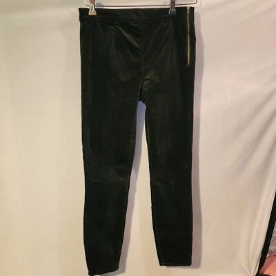 Pantalones para mujer Gap verde talla 28R cremallera lateral legging tiro medio terciopelo mezcla de algodón Foto 1 de 4
