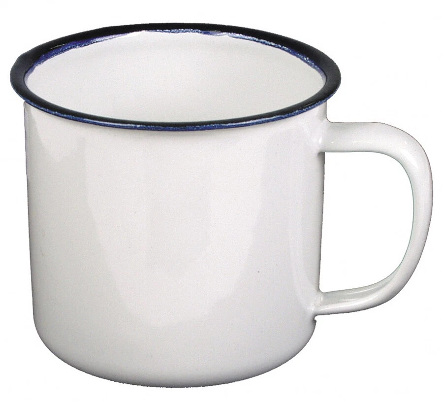 Fox Outdoor 33385 - Email Tasse Kaffeetasse Geschirr 0 3l weiß