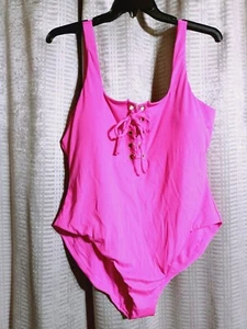 Women's Rue Sz 2X One Piece Swimsuit Hott Pink Sale $19.99 No Shipping - Picture 1 of 4