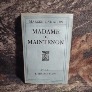 Madame De Maintenon by Marcel Langlois -8th Edition -1932 -Vintage Paperback - Picture 1 of 16