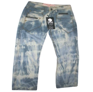 The Lab of Denim Jeans SAMPLE Mens 32W x 33L Acid Wash West Coast Many Pockets - Picture 1 of 12