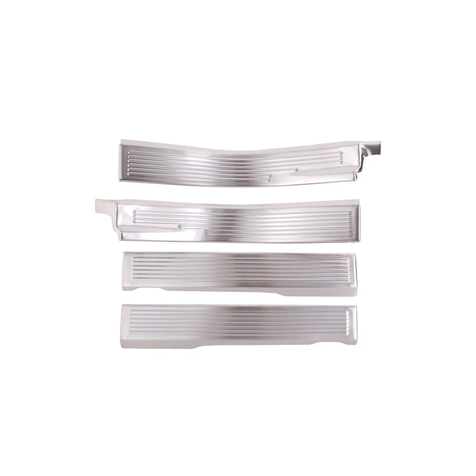 4PCS Stainless Steel Door Sill Trim Protector For Hummer H2 2003-2009 - Image 1 of 4