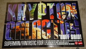 Superman Fantastic Four Comics Promo Poster - Picture 1 of 1