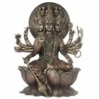 Bonded Bronze Goddess Gayatri Statue Idol Mother Of Vedas Figurine Sclupture