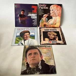 Vinyl Bundle Country Western Dolly Parton Tammy Wynette Johnny Cash Patsy Cline - Bild 1 von 12