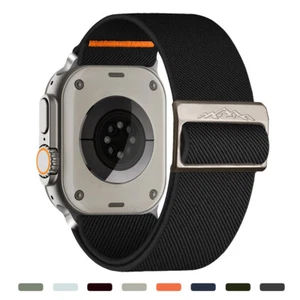 Premium Nylon Band for Apple Watch 10 9 8 7 SE Ultra 2 44/45/46/49mm Sport Strap - Picture 1 of 27