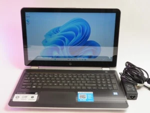 HP PAVILION X360 CONVERTIBLE i3-7100U 2.4GHz 8GB RAM 1TB HDD TOUCH WIN 11 HOME - Picture 1 of 22