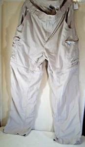 Columbia Titanum Men's Convertible Cargo Pants Size L Beige Hiking Camping - Picture 1 of 10