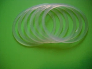 12 CANNING Mason Jar Silicone SEALS GASKETS REGULAR MOUTH FAST SHIP - Picture 1 of 2
